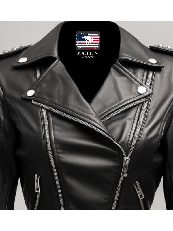 Ella Women Real Black Leather Jacket