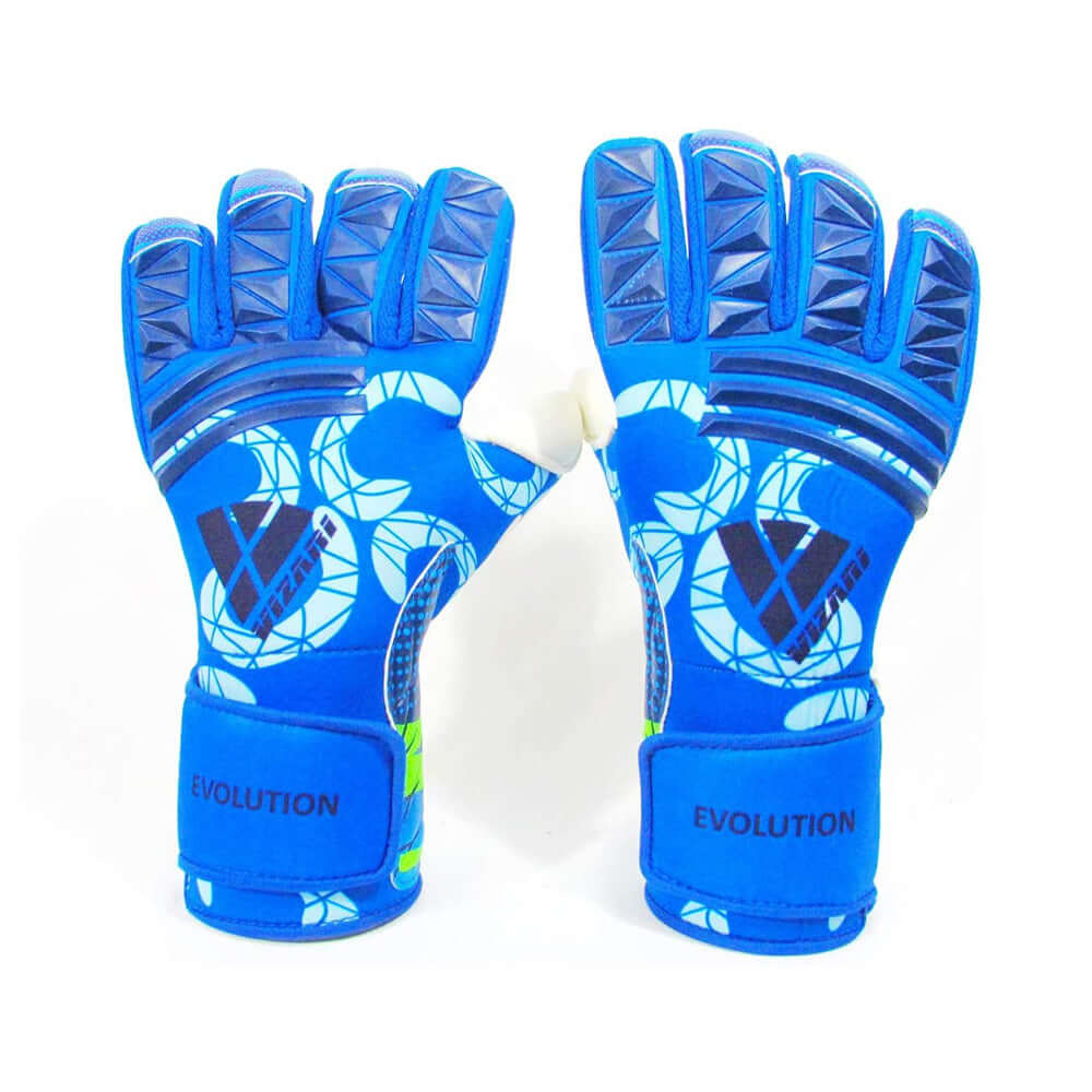 Vizari Sports Evolution Soccer Goalkeeper Gloves – Navy/Sky Blue