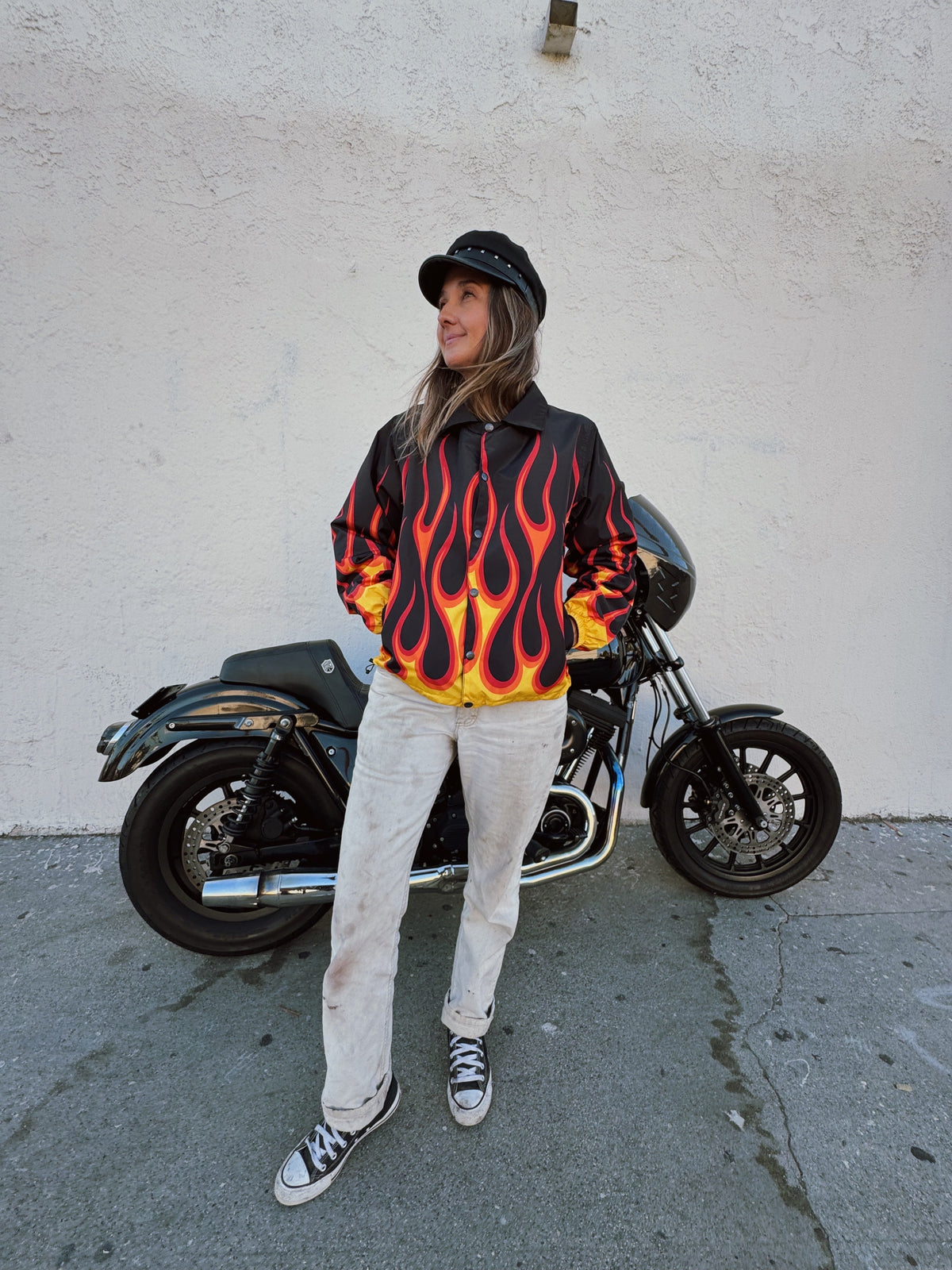 Axel Co Flamed Wind Breaker Jacket