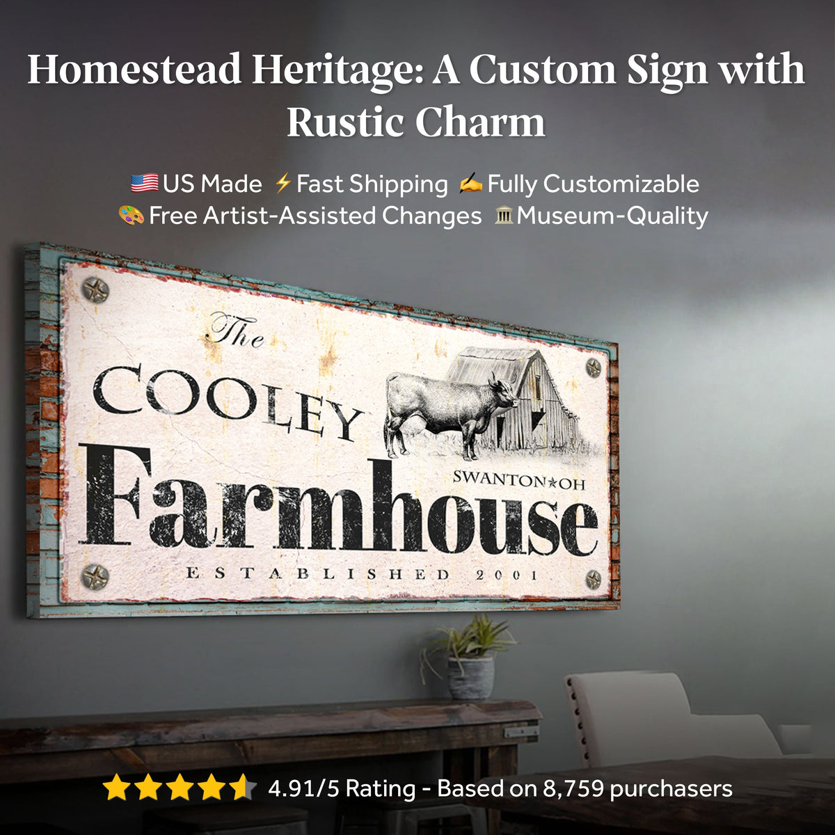 Rustic Farmhouse Sign