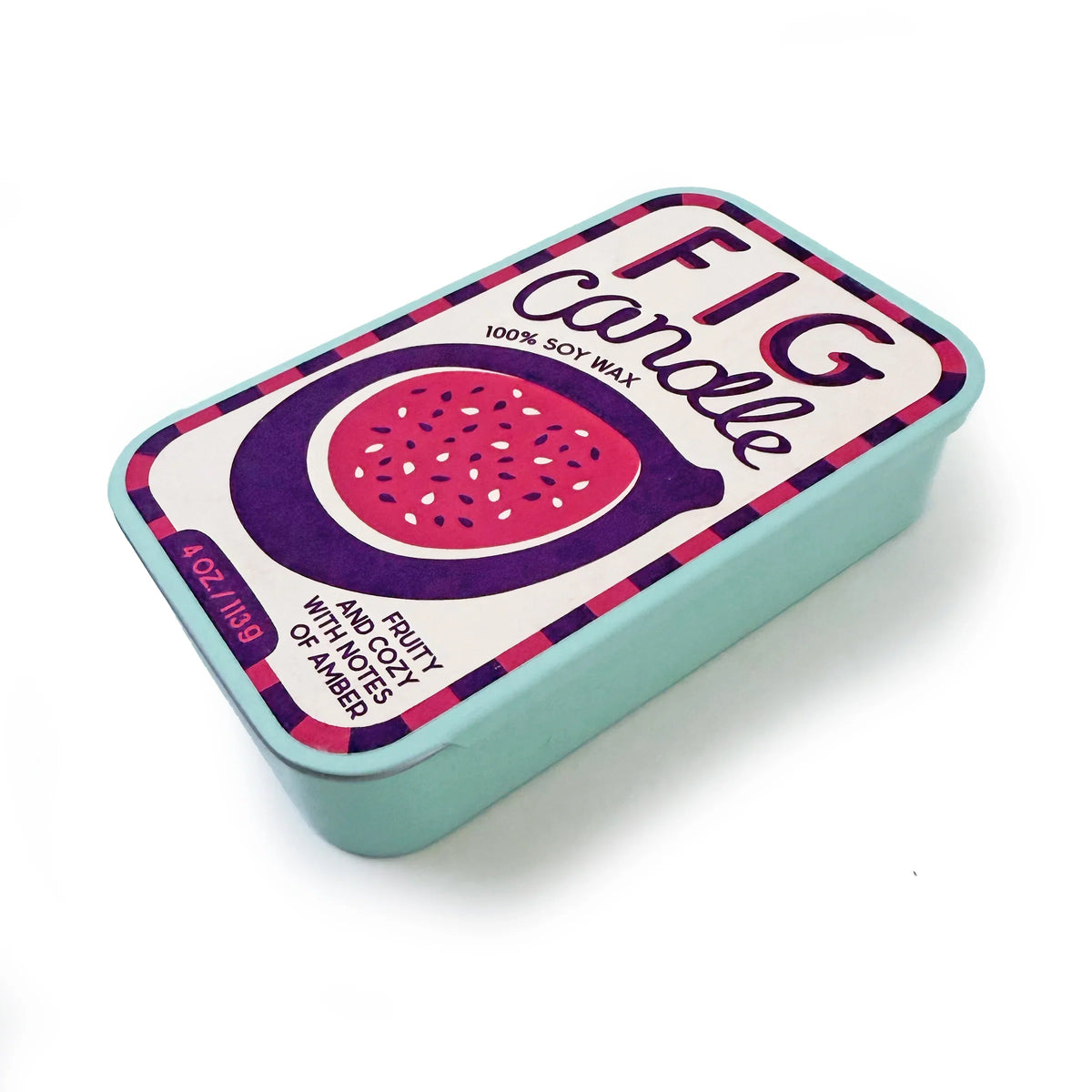 Fig & Amber Sardine Tin Soy Candle