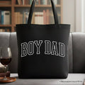Boy Dad Varsity Tote Bag, Father's Day Gift Shopper