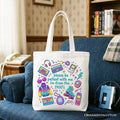 Be Patient I’m From the 1900s Throwbacks Tote Bag, Retro 90s Funny Bright Gift Shopper