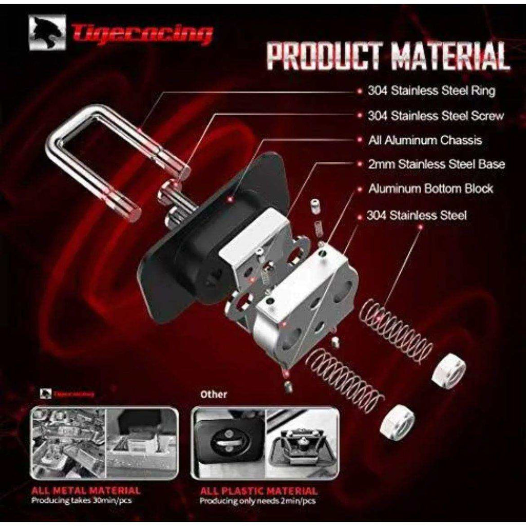 Tigeracing Tie Down Anchors Retractable Truck Bed Top Side D Ring Compatible ...