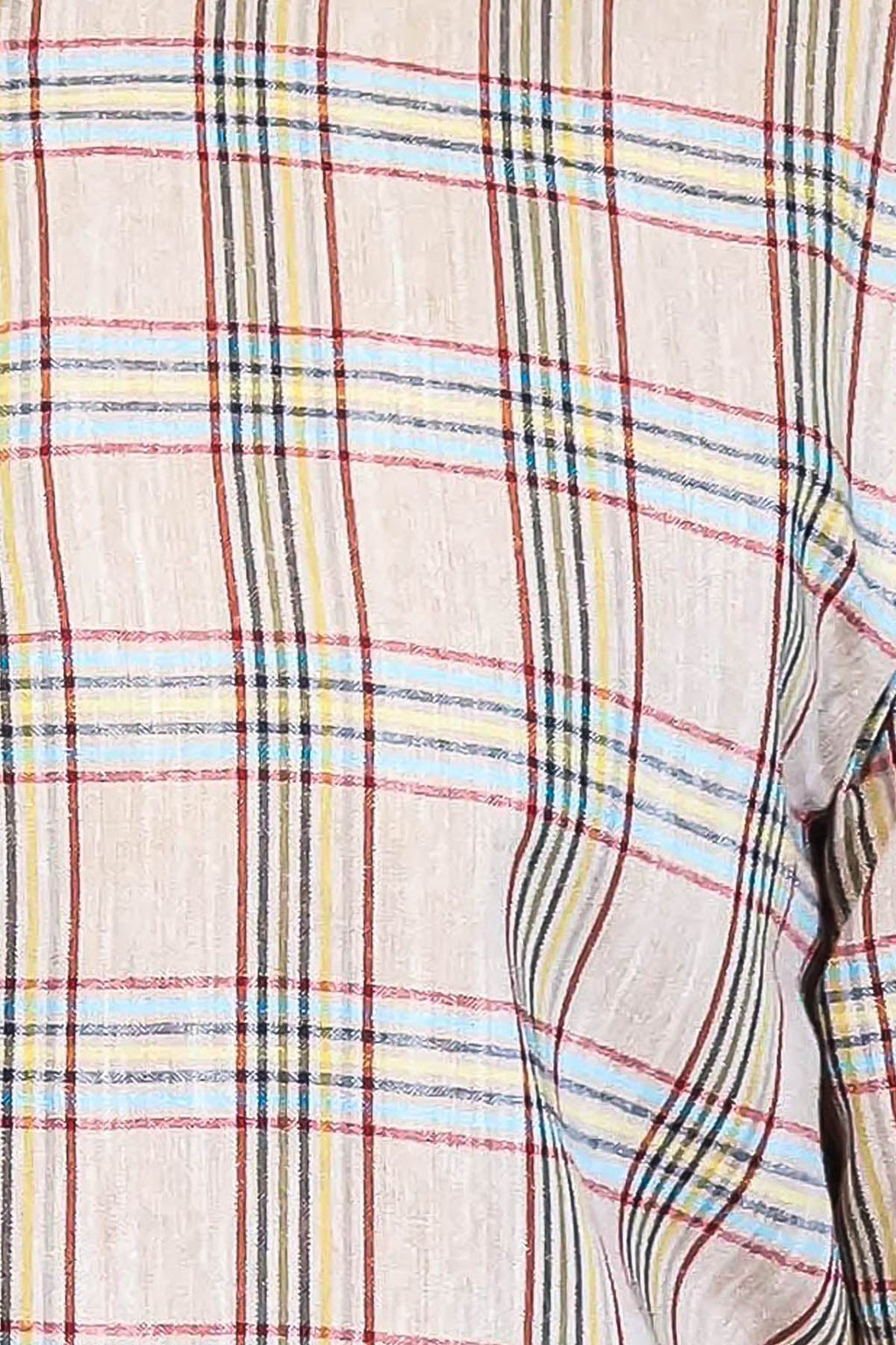 Beige Plaid Slim-Fit Shirt | Wessi - Wessi