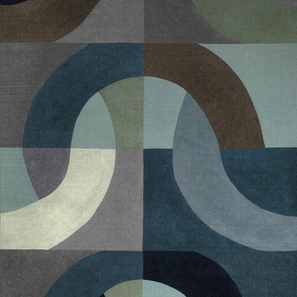 Colonnade Pillow Cover in Indigo, Kelly Wearstler Textiles