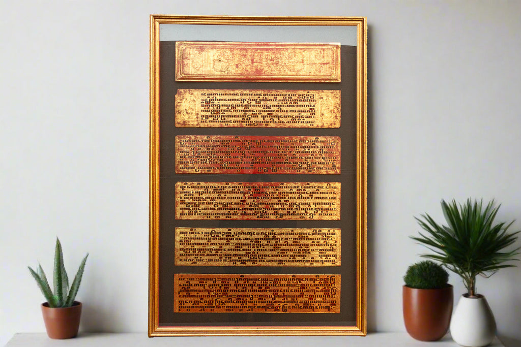 Golden Sutras, Antique Burmese Manuscript
