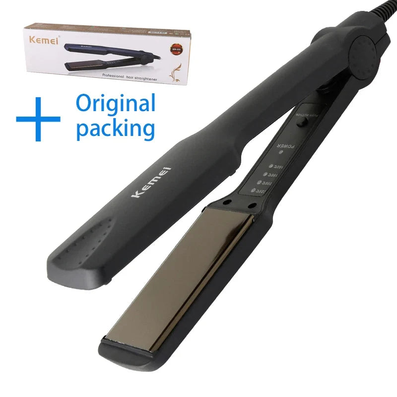 Kemei Professional Hair Straightener Straightening Iron Pranchas De Cabelo Curling Irons Styling Tools Chapinha Ionic Flat Iron