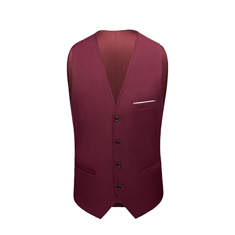 3 Piece Suit Jacket Coat Pants & Vest  Formal Slim Fit Men's