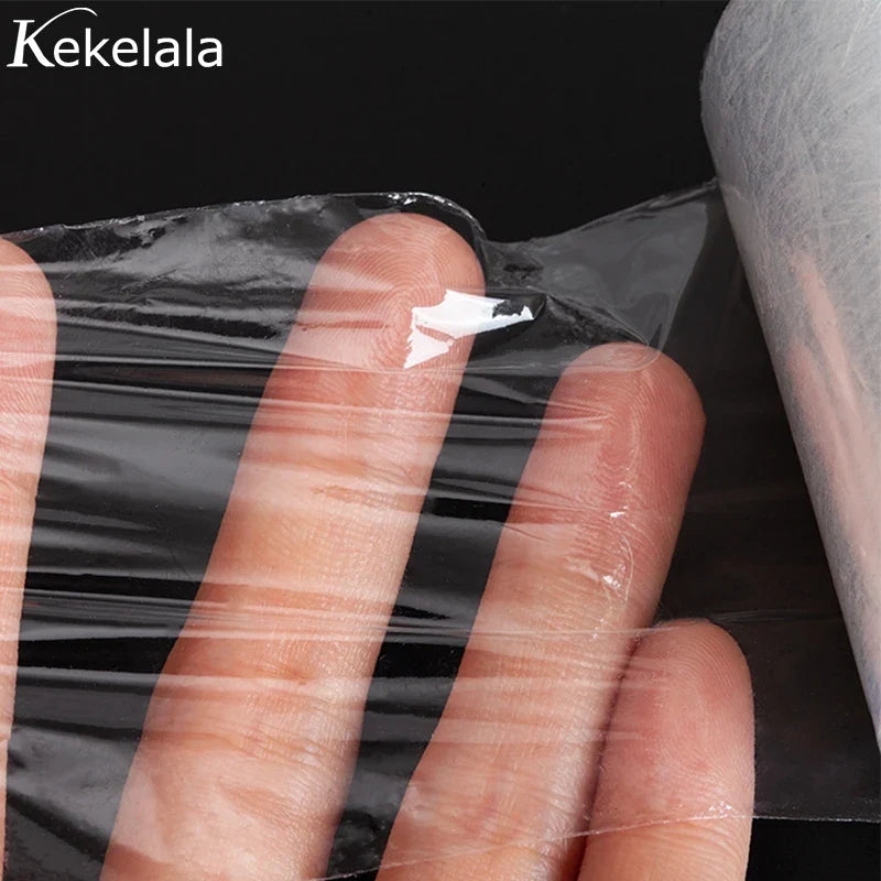 200m/Roll Clear Makeup Film Lip Eyebrow Tattoo Wrap Cover Eyelash Extension Glue Remover Lash Perm Lifting Film Microblade Tool