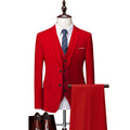 3 Piece Suit Jacket Pants & Vest Business Formal Men's