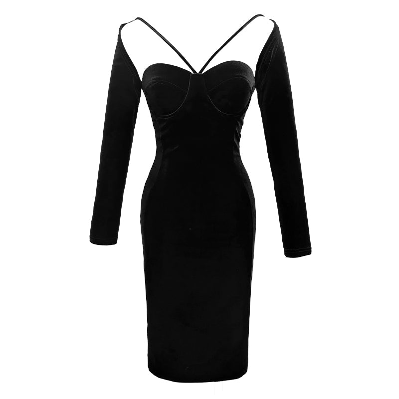 Valve Dress Solid Wrap Chest Women's