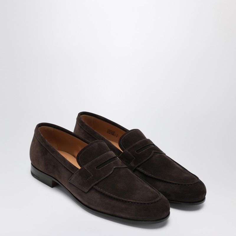 CHURCH'S Men's Suede Loafers with Penny Strap