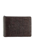 ISAAC SELLAM Mini Alligator Leather Wallet for Men