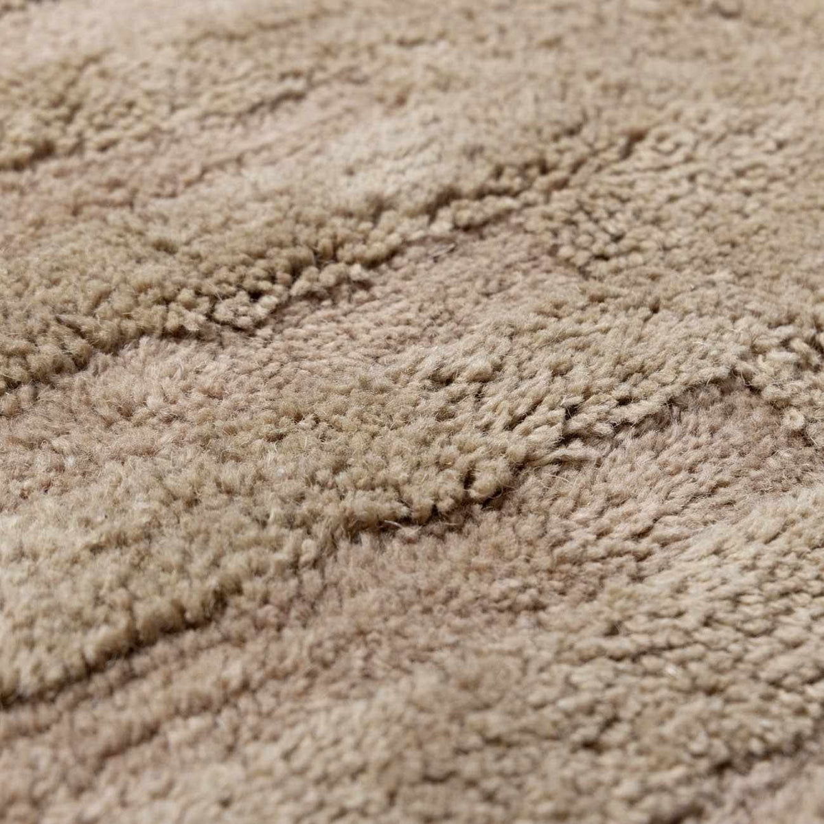 Washable Handmade Wool Rug - Brown - Clearance