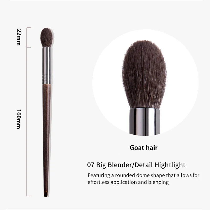 OVW 1PC Large Blending Brush Goat Hair Dome Shape Makeup Brushes Multi-function Professional Cosmetic Makeup Tool for Eye Shadow