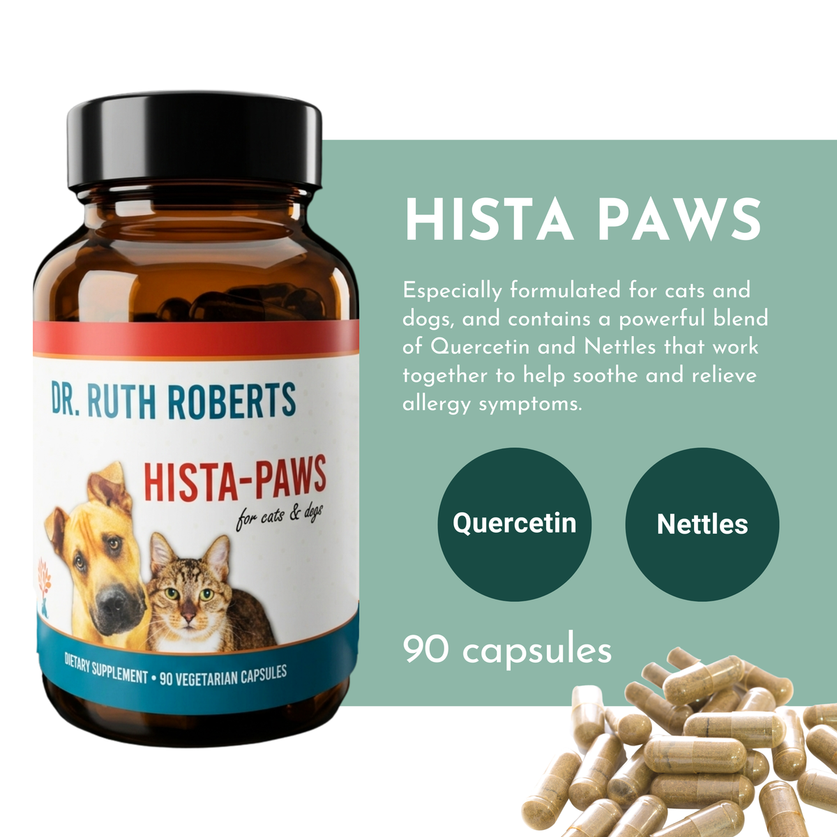 PRE-ORDER Hista Paws with Quercetin for Dogs and Cats