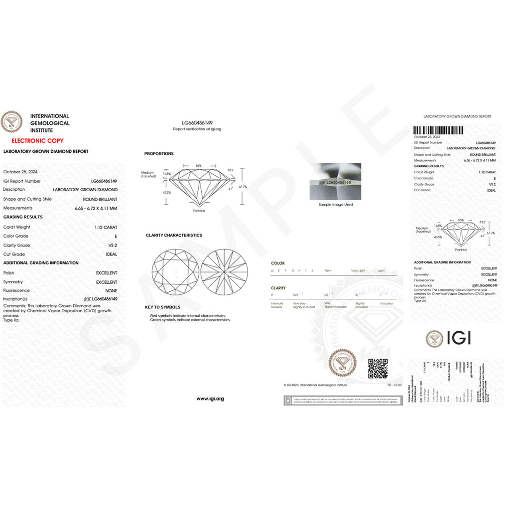 3 Carat Lab Grown Diamond Split Shank Engagement Ring with IGI Certificate