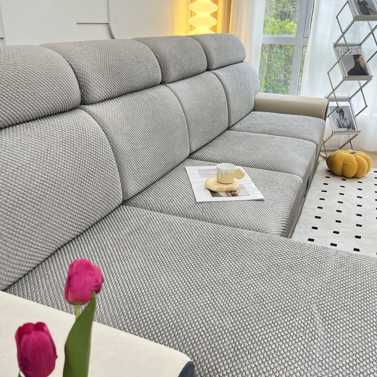 Cooling Stretch Sofa Seat Cushion Covers, Slip Covers for Cushions, Universal Couch Cushion Protector