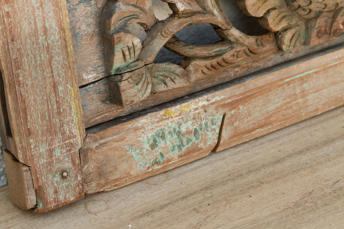 Ornate Finely Carved Asian Panels, Set of 2