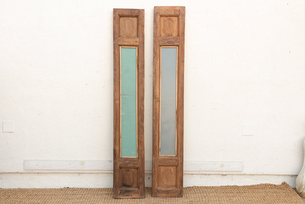 Set of 2, Portuguese Colonial Architectural Mirror Panels