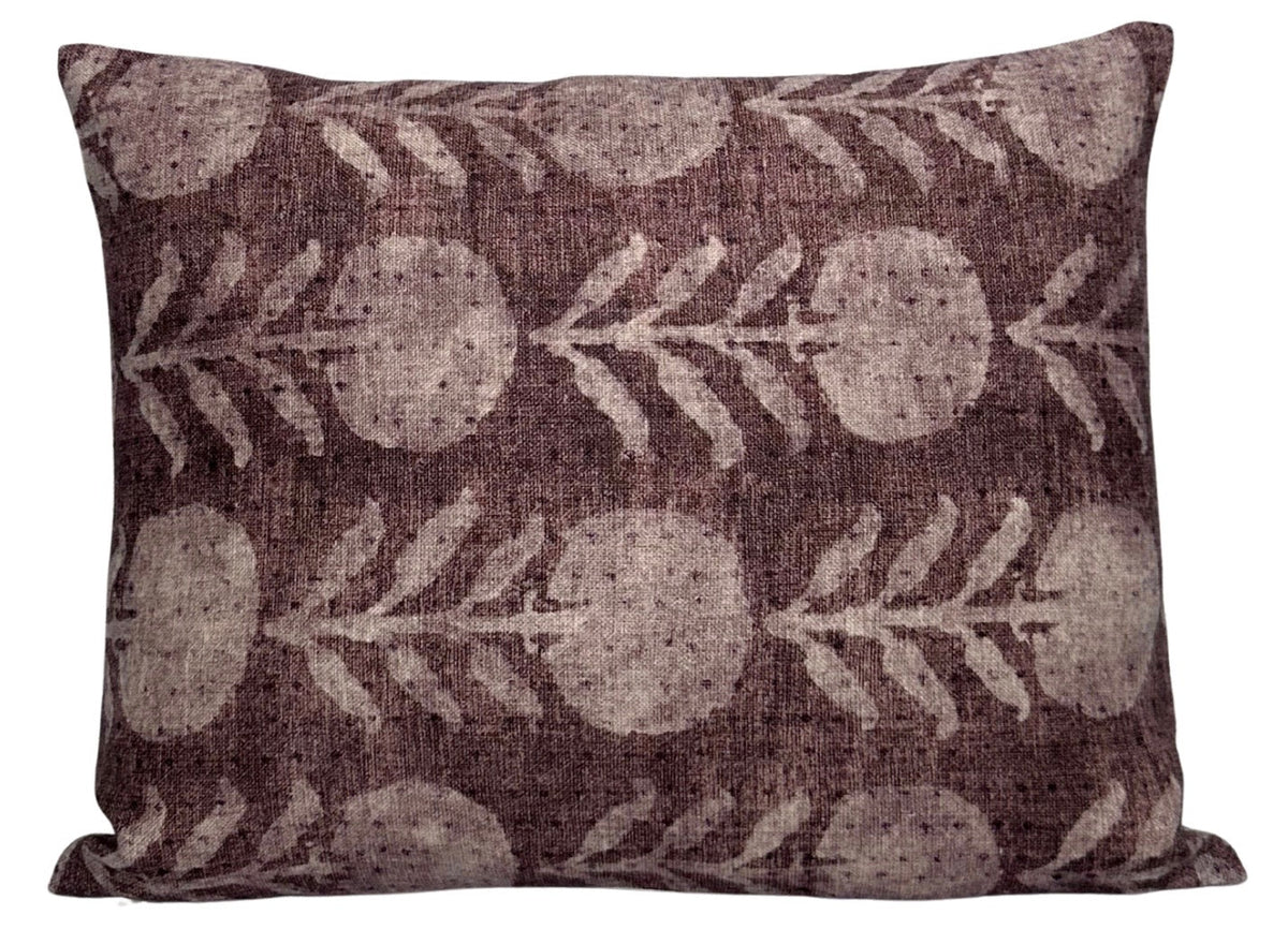 Zinnia Pillow Cover in Berry, McLaurin + Piercy Textiles