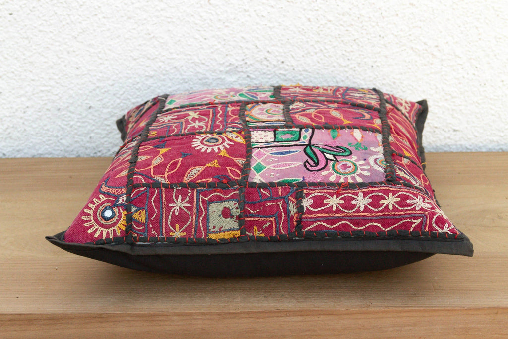 Saffron Bloom Antique Jaisalmer Pillow