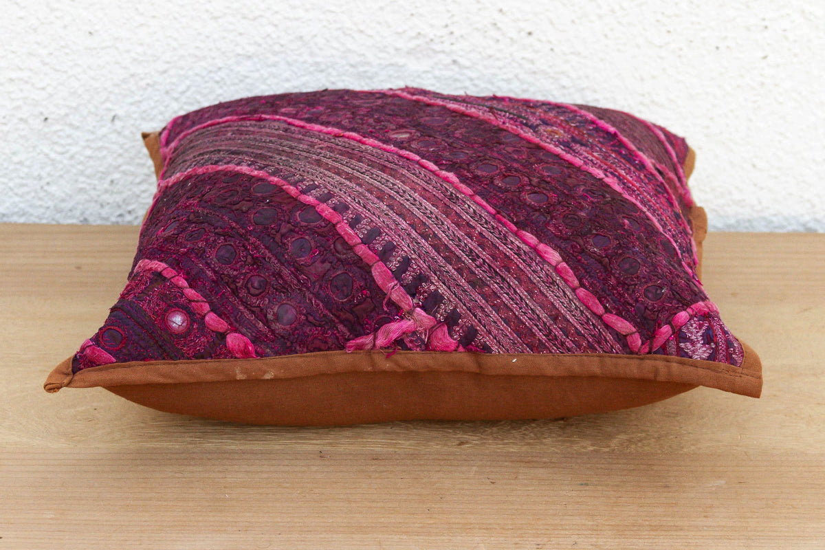 Royal Magenta Antique Jaisalmer Pillow