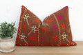 Sangrur Sunburst, Antique Phulkari Lumbar Pillow Cover