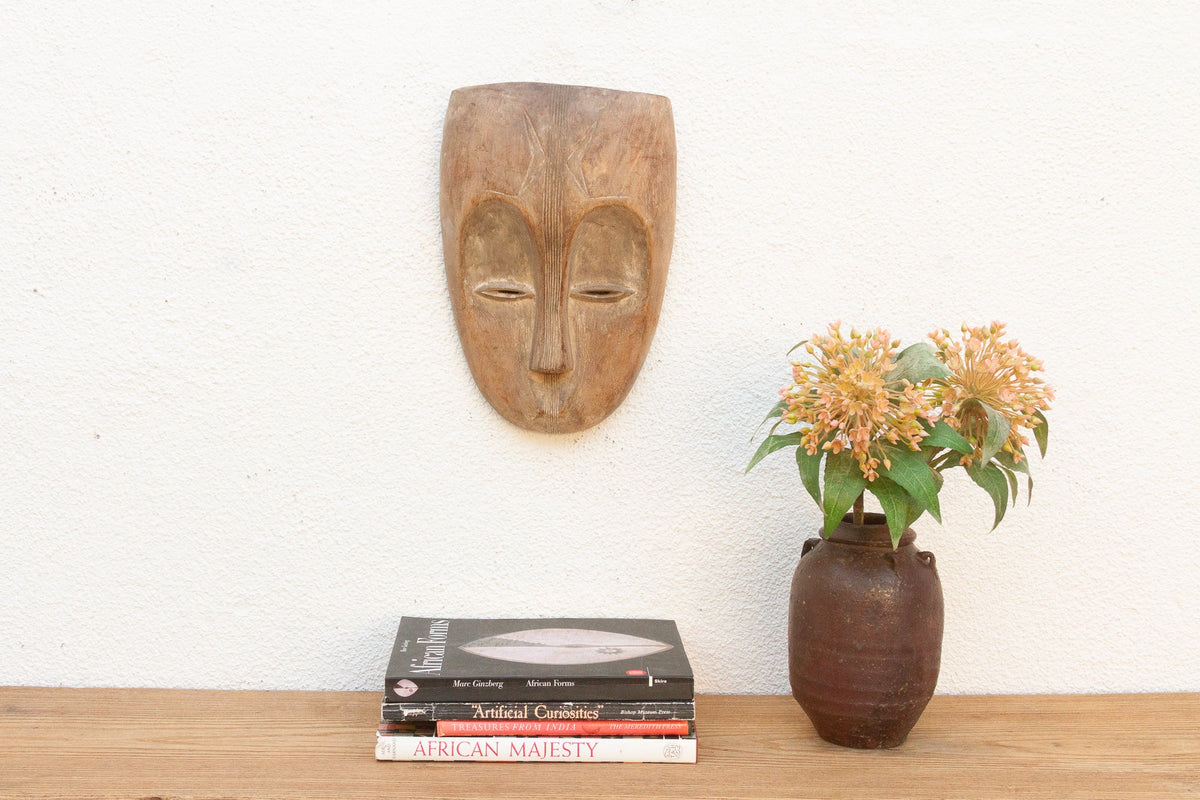 Weaver's Tale Carved Aged Mask