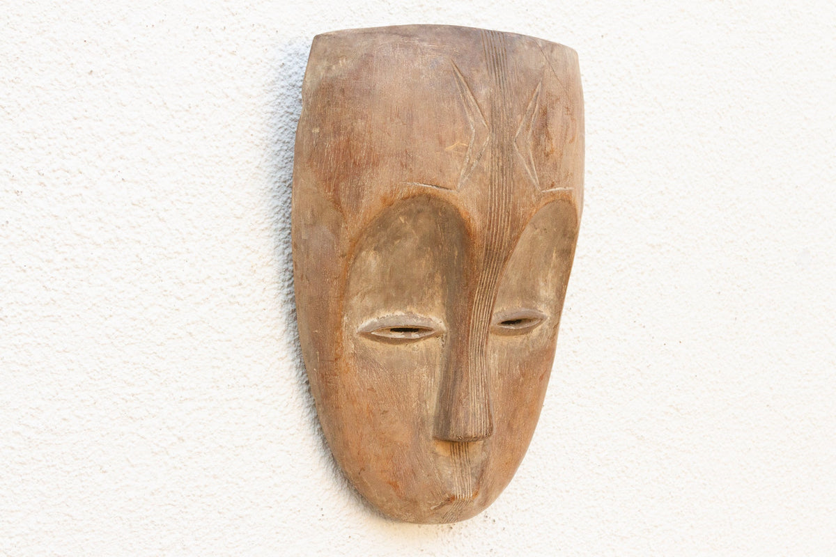 Weaver's Tale Carved Aged Mask