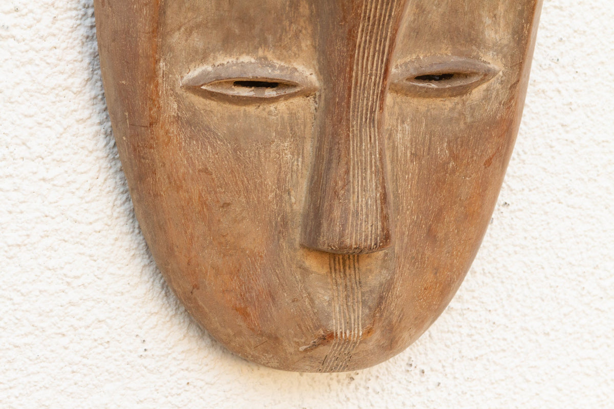 Weaver's Tale Carved Aged Mask