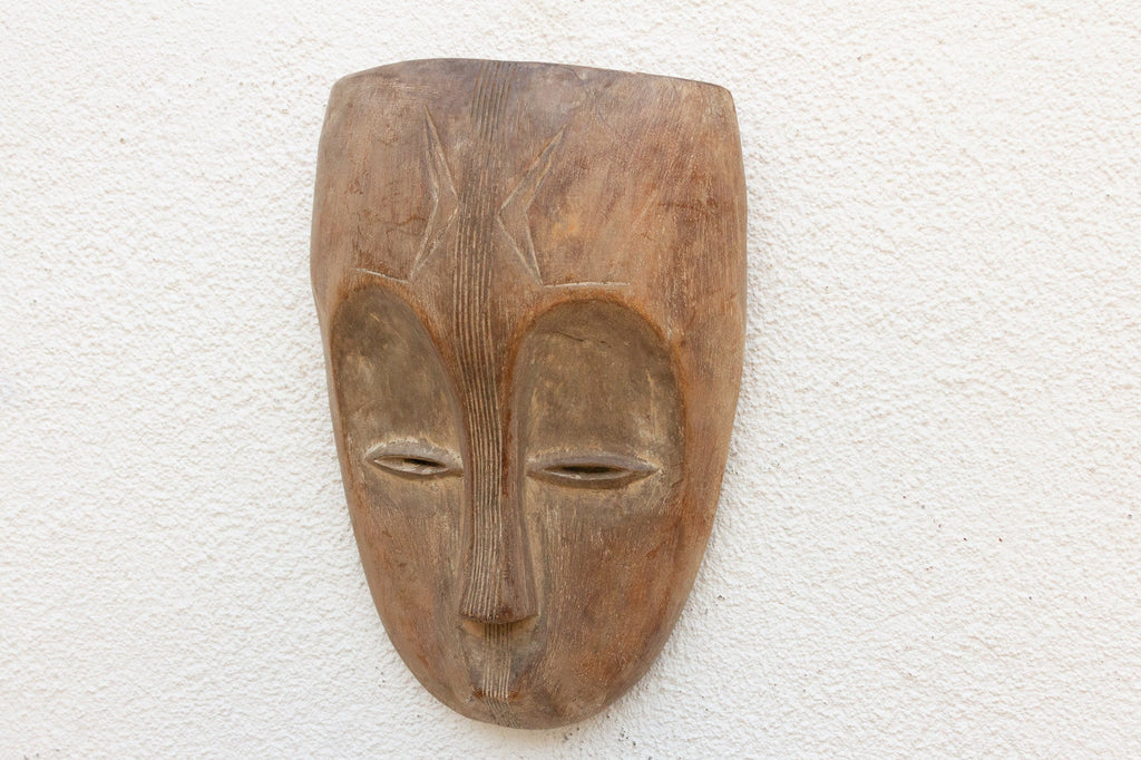 Weaver's Tale Carved Aged Mask