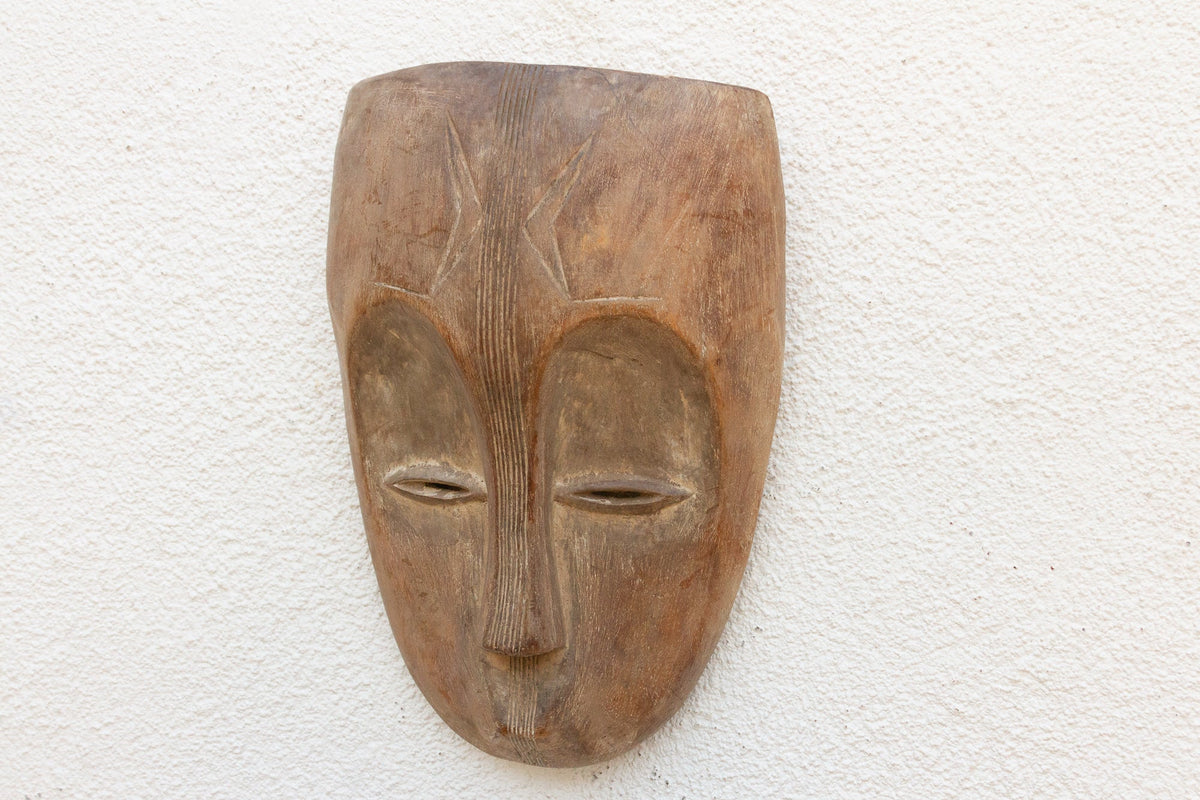 Weaver's Tale Carved Aged Mask