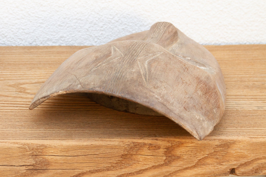 Weaver's Tale Carved Aged Mask