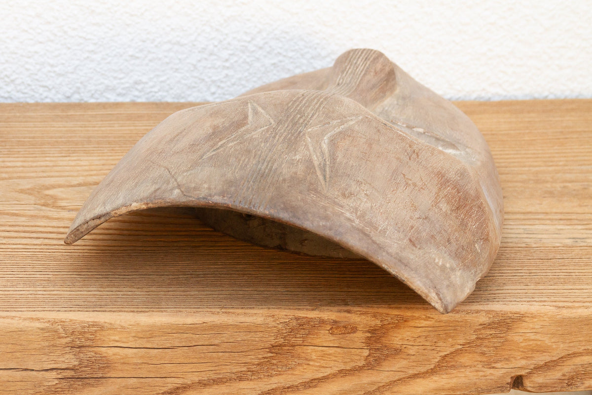 Weaver's Tale Carved Aged Mask