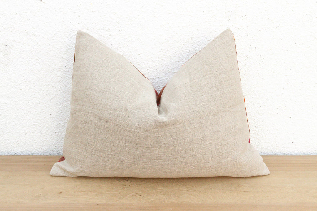Thar Desert Sun, Antique Phulkari Lumbar Pillow Cover