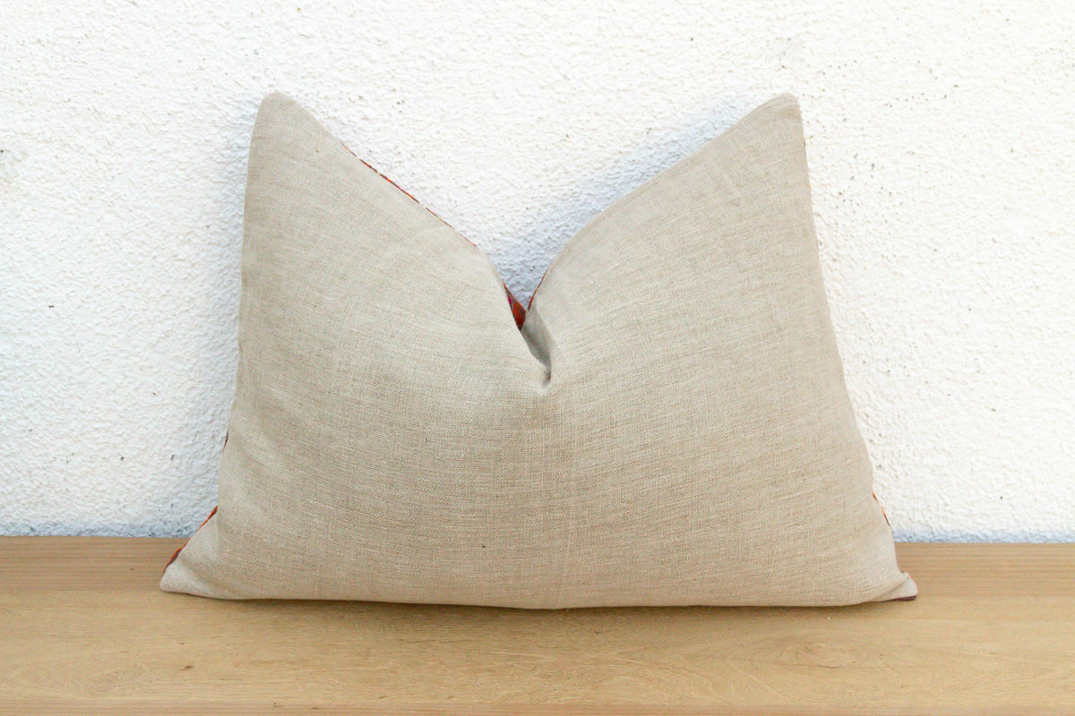 Ropar Radiant, Antique Phulkari Lumbar Pillow Cover
