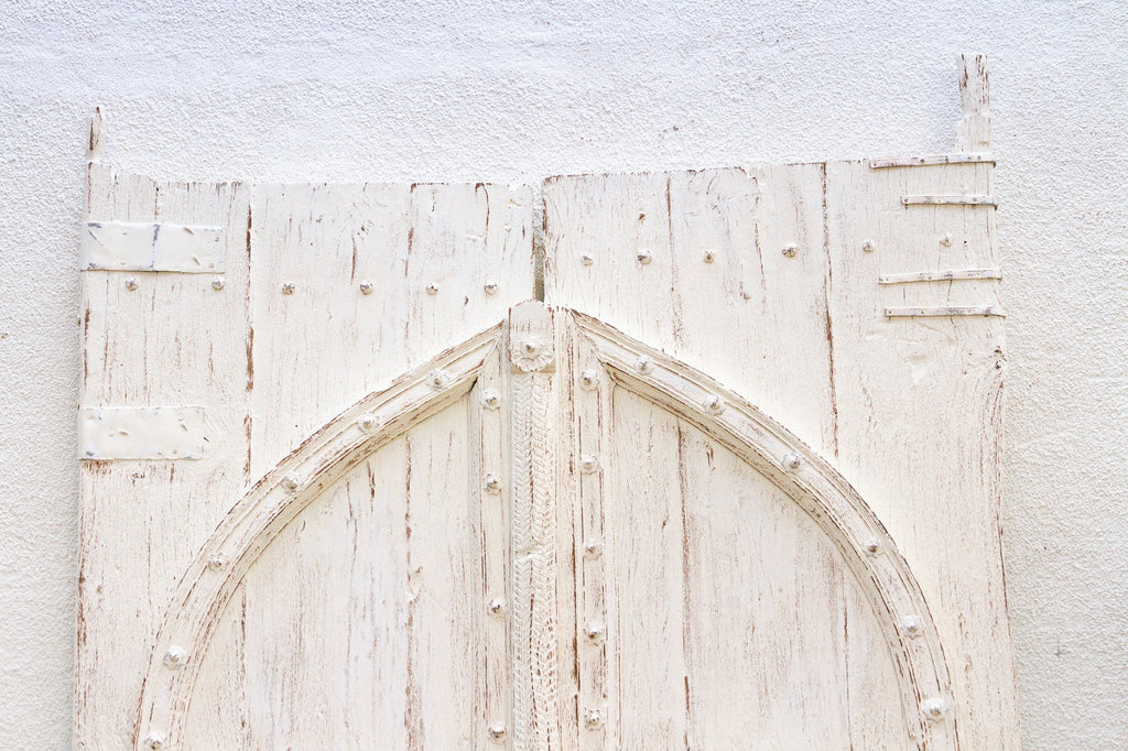 Early 1800's Palace Gates, Antique Indian Arched Doors