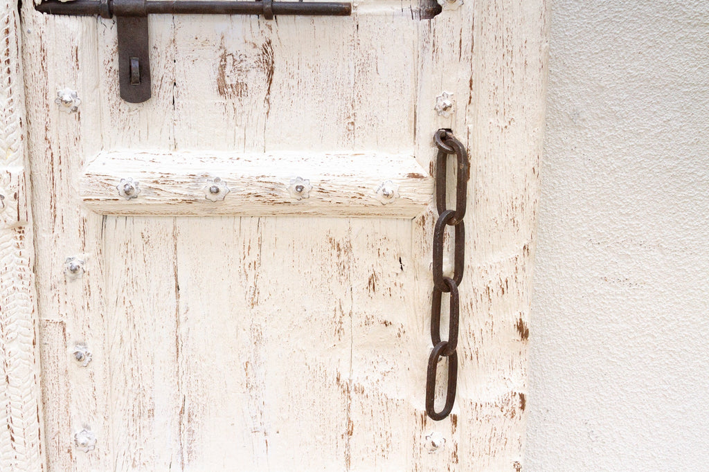 Early 1800's Palace Gates, Antique Indian Arched Doors