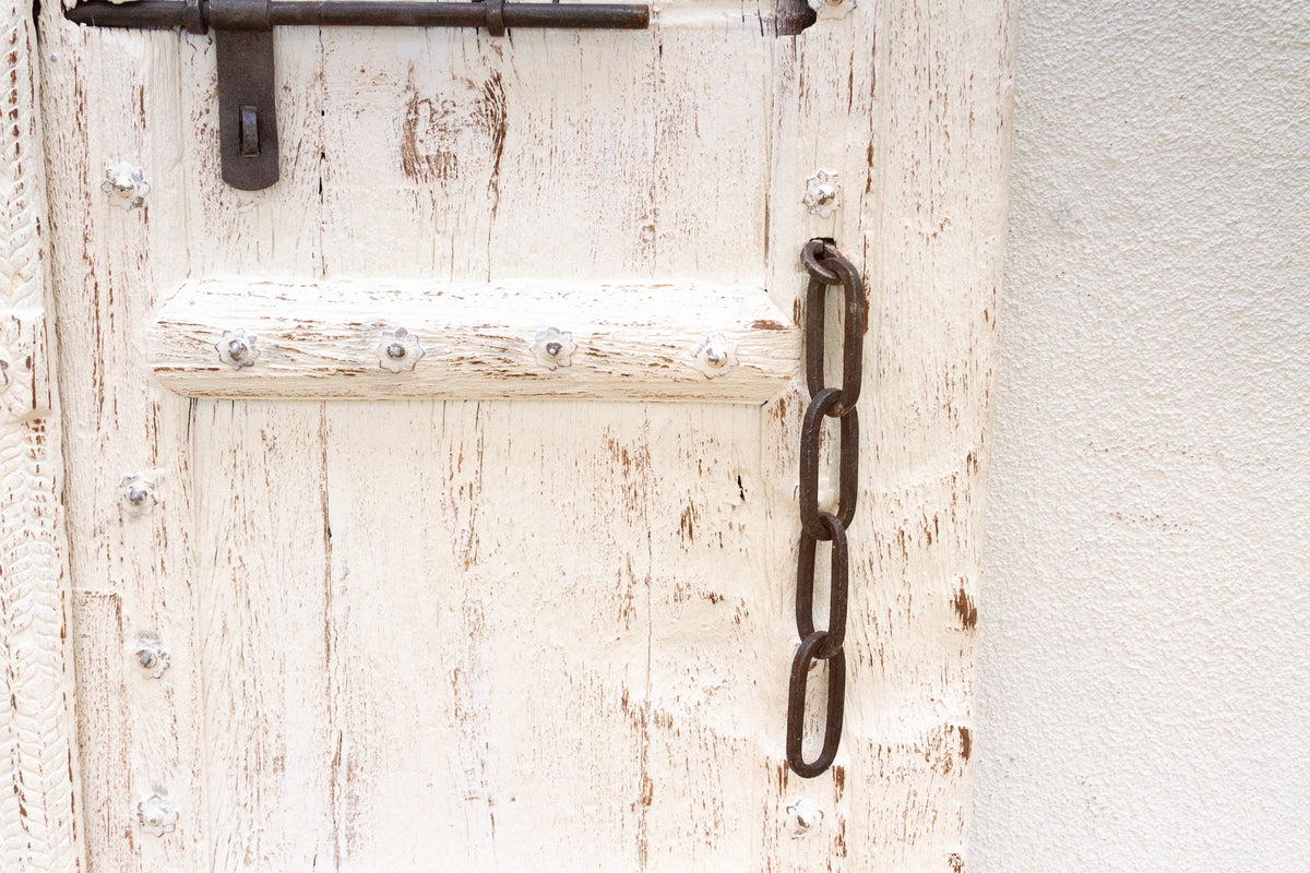 Early 1800's Palace Gates, Antique Indian Arched Doors