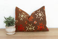 Bathinda Star, Antique Phulkari Lumbar Pillow Cover