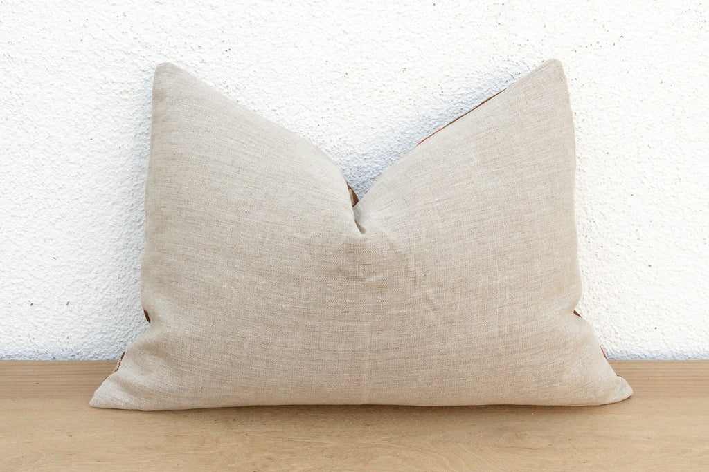 Bathinda Star, Antique Phulkari Lumbar Pillow Cover