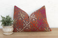 Barnala Blossom, Antique Phulkari Lumbar Pillow Cover