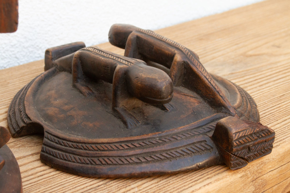 Finely Carved African Divination Bowl