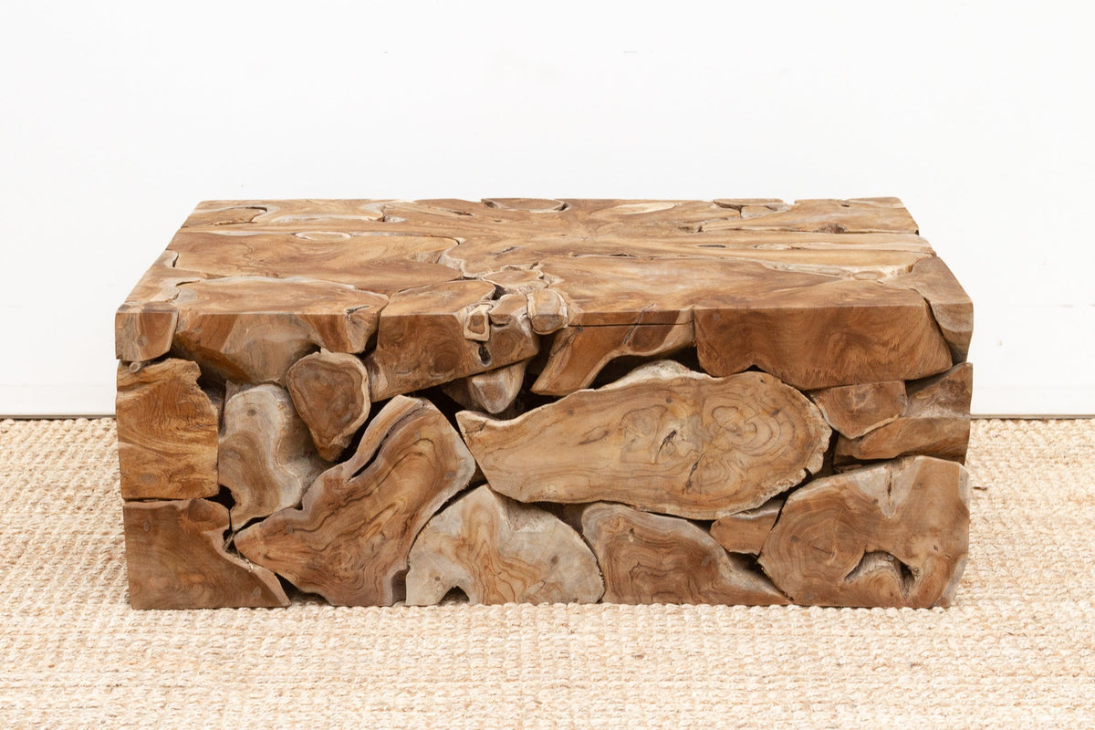 Robust Teak Mosaic Coffee Table