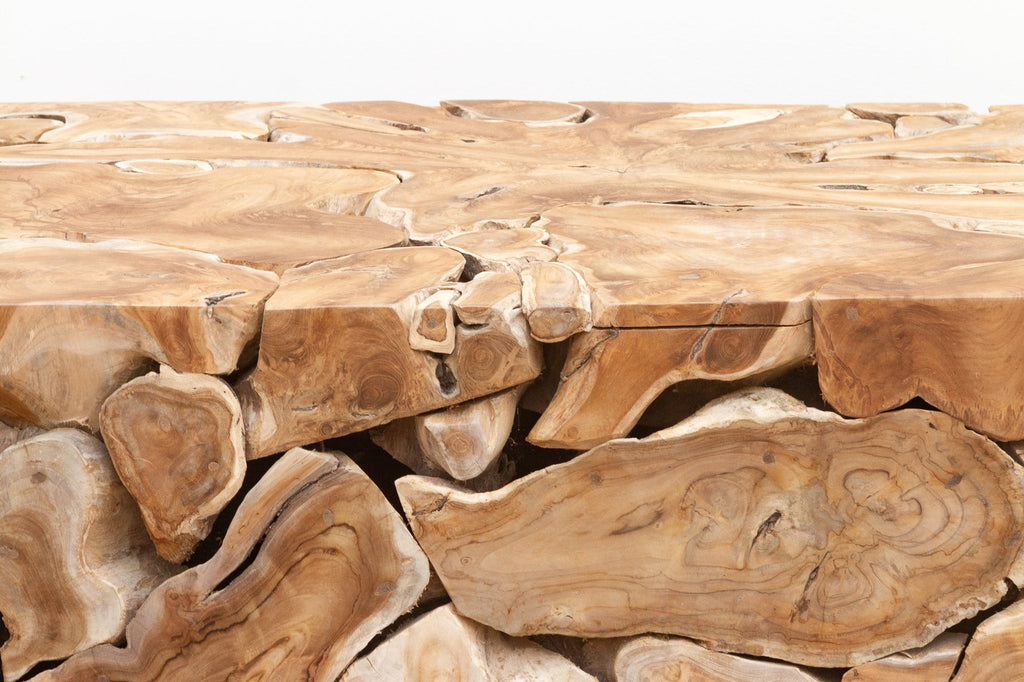 Robust Teak Mosaic Coffee Table
