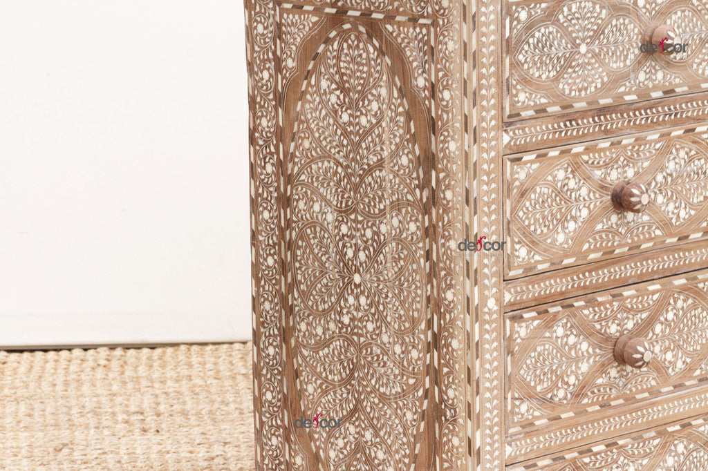 Exquisite Inlay 72" Long Royal Dresser