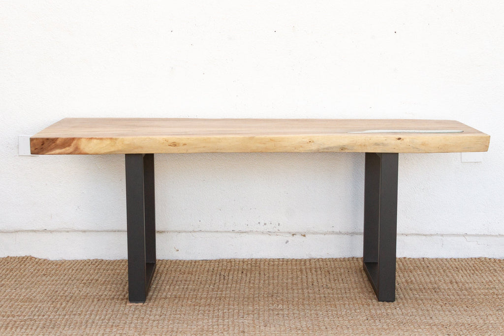 Live Edge Thick Top Dining Table