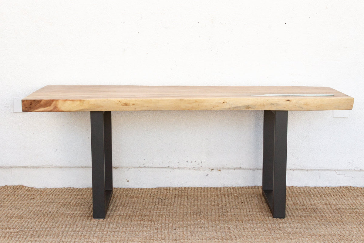 Live Edge Thick Top Dining Table